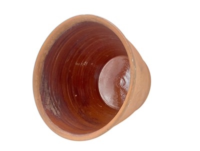 Lot 114 - A terracotta bread crock.