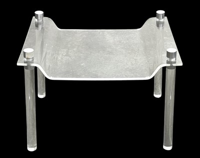 Lot 406 - A 1970s lucite occasional table.