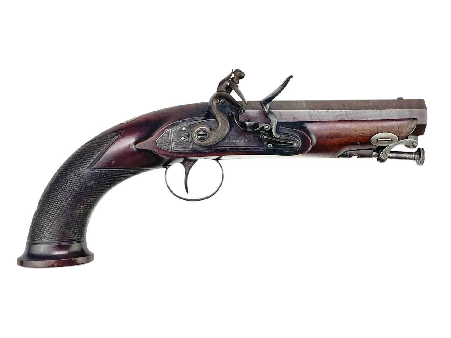 Lot 195 - An 18th Century Flintlock ''Man-stopper'' Travelling Pistol by Proudman.