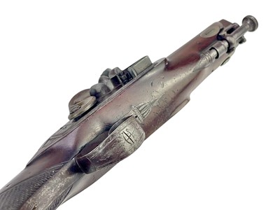 Lot 195 - An 18th Century Flintlock ''Man-stopper'' Travelling Pistol by Proudman.