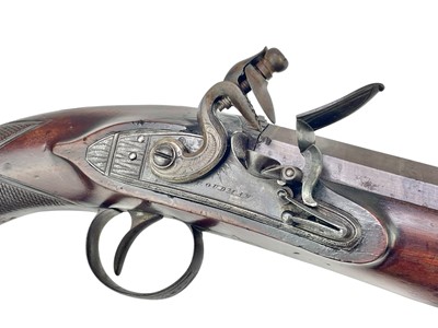 Lot 195 - An 18th Century Flintlock ''Man-stopper'' Travelling Pistol by Proudman.