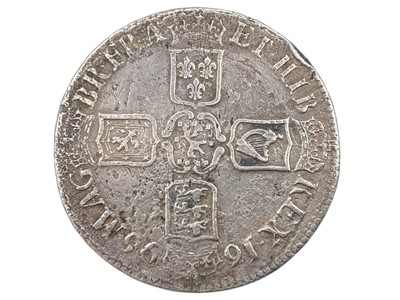 Lot 145 - SHIPWRECK COIN - A William III silver 1696 crown.