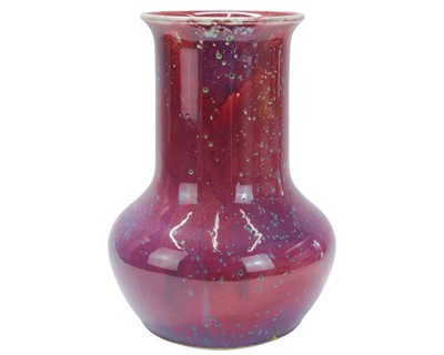 Lot 436 - A Ruskin high-fired 'elephant foot' vase.