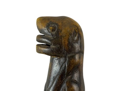 Lot 72 - A carved hardwood fertility staff.