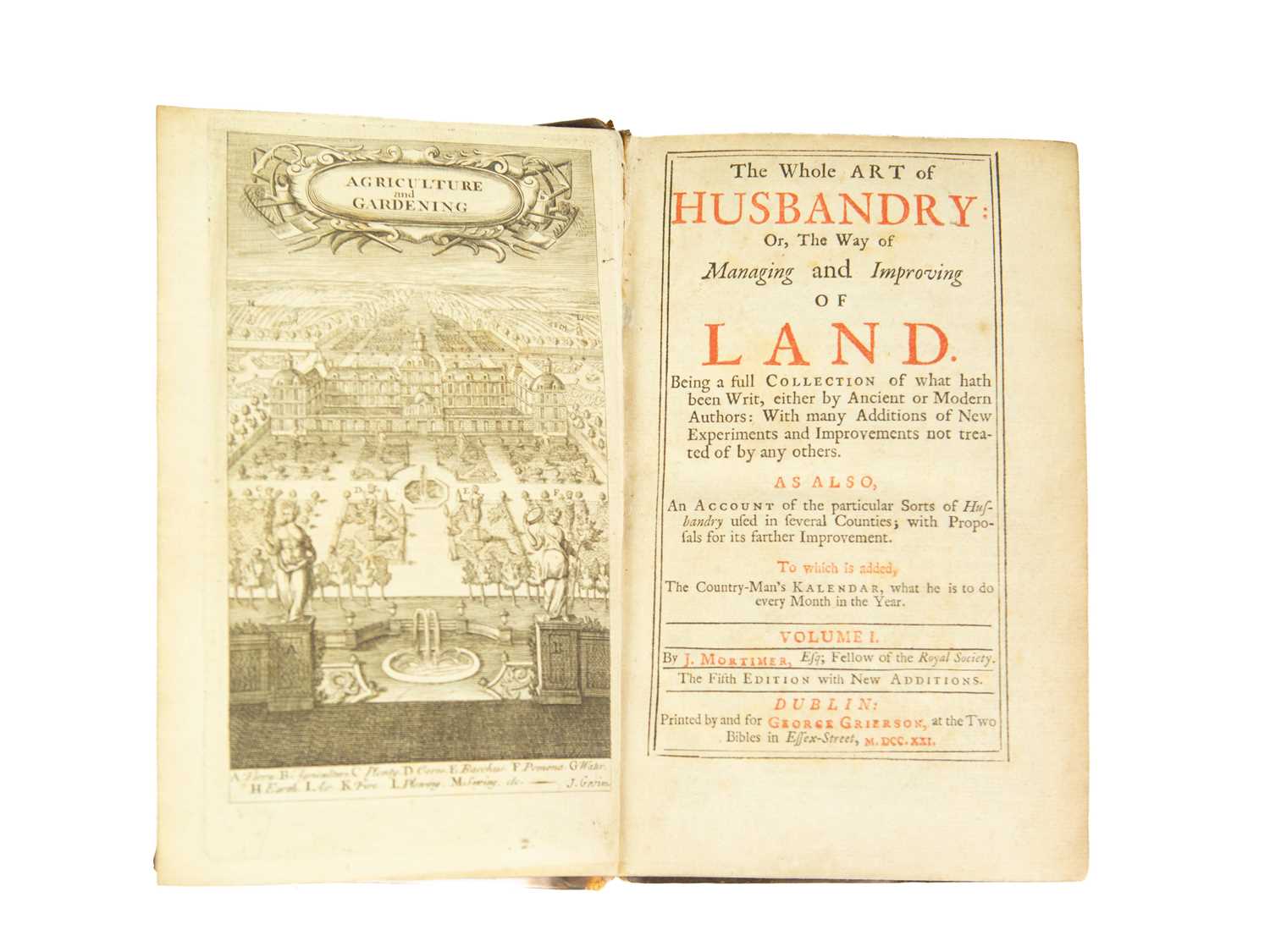 Lot 58 - (Husbandry and Dublin printing) J. Mortimer