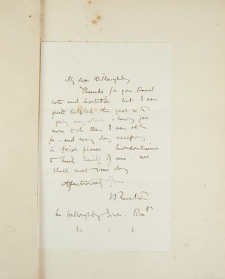 Lot 45 - (ALS) John Ruskin