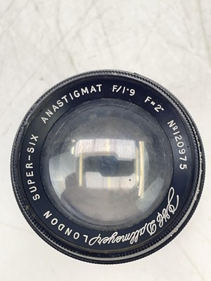 Lot 177 - A J.H. Dallmeyer London Super Six 50mm Anastigmat lens.