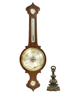 Lot 215 - A Victorian rosewood cased barometer.