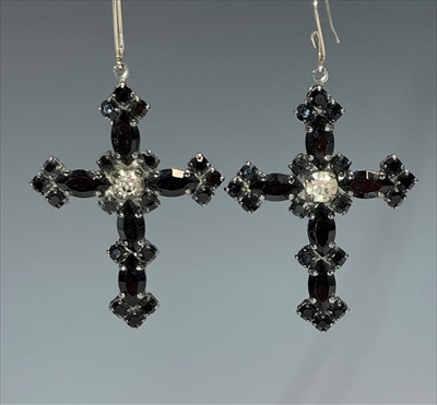 Lot 3087 - A pair of Herve Van Der Staeten earrings,...
