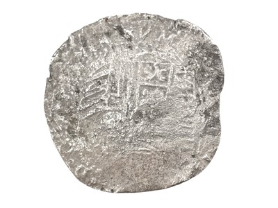 Lot 178 - SHIPWRECK COIN - An unidentified Spanish 8 reales silver 'cob' coin.