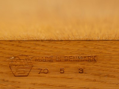 Lot 696 - Danish dining table and chairs designed by Borge Mogensen .