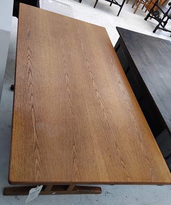 Lot 696 - Danish dining table and chairs designed by Borge Mogensen .