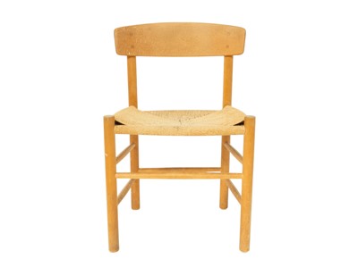 Lot 696 - Danish dining table and chairs designed by Borge Mogensen .