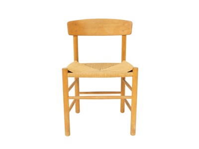 Lot 696 - Danish dining table and chairs designed by Borge Mogensen .
