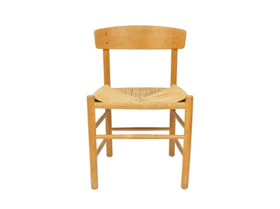Lot 696 - Danish dining table and chairs designed by Borge Mogensen .
