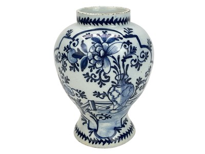 Lot 397 - A Dutch Delft jar, 19th century.