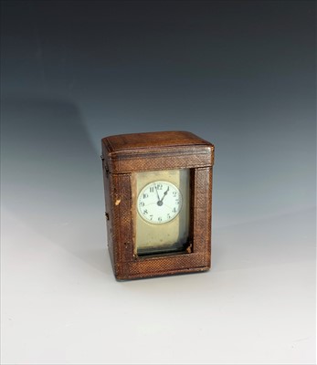 Lot 3312 - A late 19th century French carriage timepiece,...