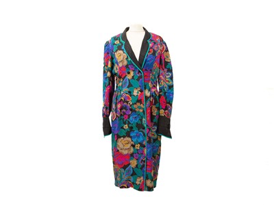 Lot 297 - A Christian Dior vintage patterned day dress.