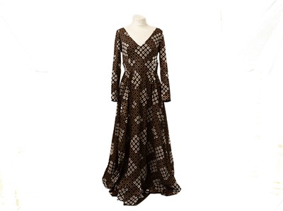 Lot 297 - A Christian Dior vintage patterned day dress.