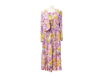 Lot 297 - A Christian Dior vintage patterned day dress.