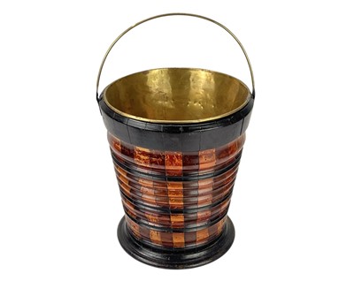 Lot 3 - Two 19th century Dutch fruitwood peat buckets.