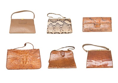 Lot 263 - An ostrich skin 'Waldybag' handbag.