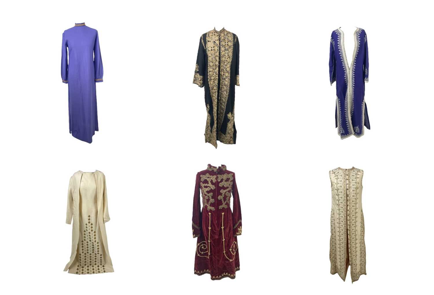 Lot 269 - A Nikos and Takis embroidered woollen dress and matching jacket.