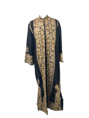 Lot 269 - A Nikos and Takis embroidered woollen dress and matching jacket.