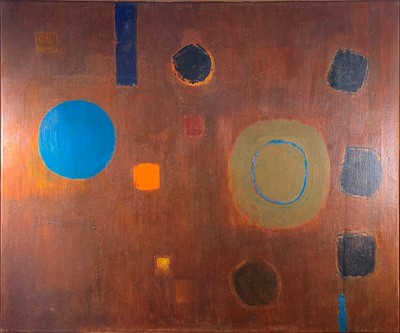 Lot 98 - Rosina ROGERS (1918-2011) Brown Painting With...