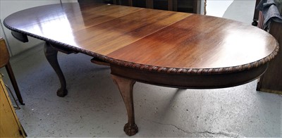Lot 3426 - A mahogany extending dining table, circa 1900,...