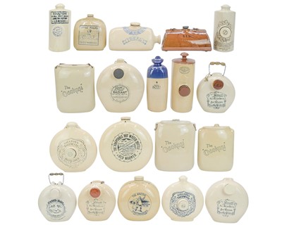Lot 361 - A collection of antique stoneware hot water bottles.