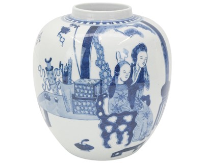 Lot 521 - A Chinese blue and white ginger jar.