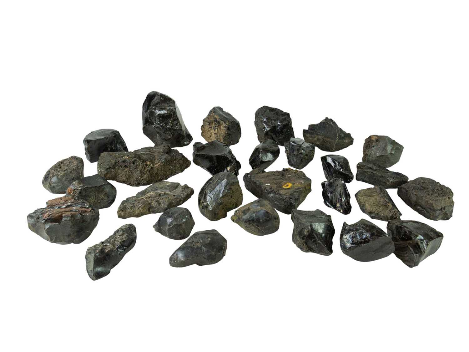 Lot 91 - A collection of obsidian samples.