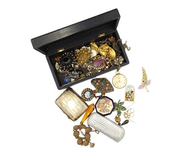 Lot 47 - A box of costume jewellery.