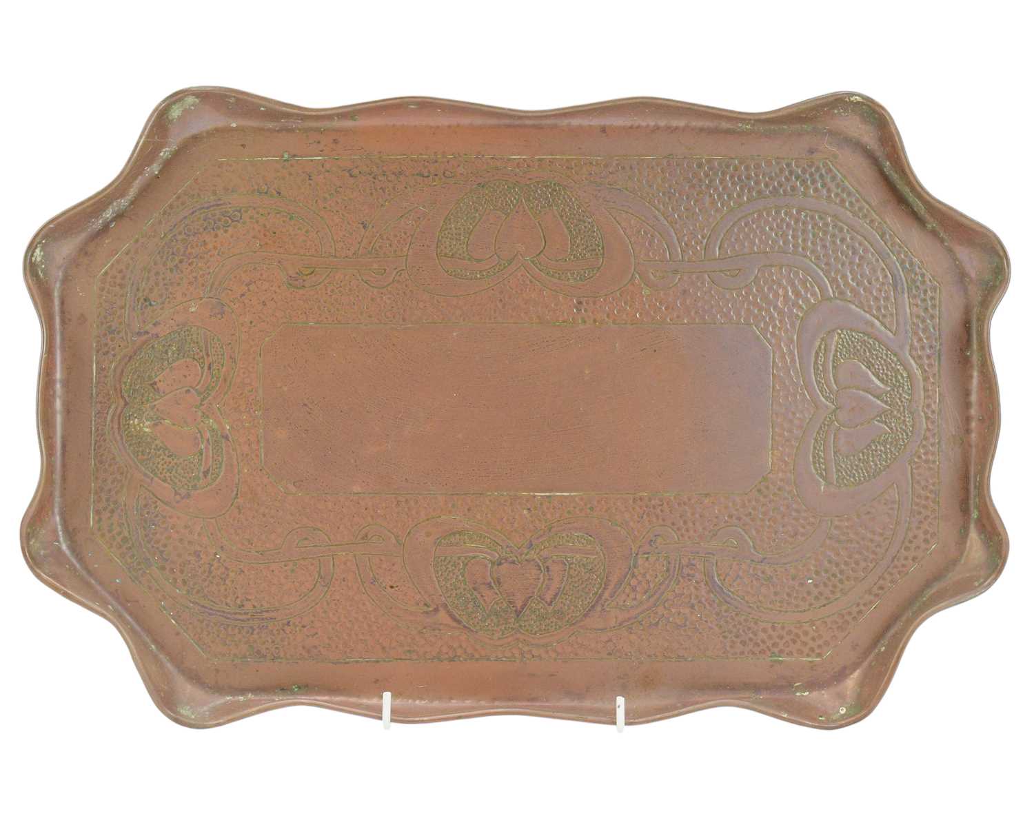 Lot 4 - A J & F Pool, Hayle copper tray.