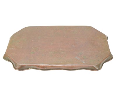 Lot 4 - A J & F Pool, Hayle copper tray.