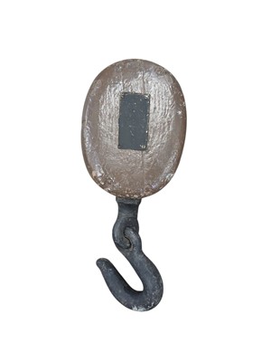 Lot 244 - A ship's double pulley block.