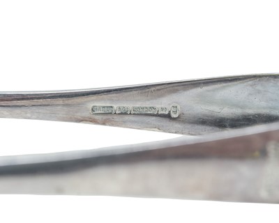 Lot 247 - An Edwardian cut glass ice bucket with silver rim, handle and strainer.