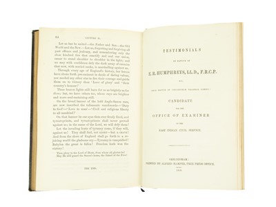 Lot 3 - (Cheltenham and Political Science) E. R. Humphreys
