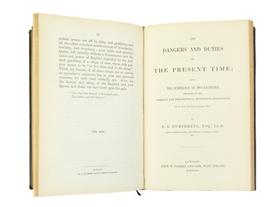 Lot 3 - (Cheltenham and Political Science) E. R. Humphreys