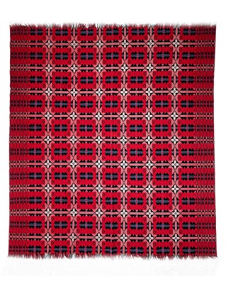 Lot 326 - A Welsh Brynkir woolen blanket.