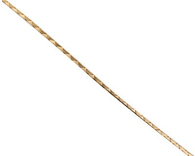 Lot 31 - A 9k gold fancy link bracelet.