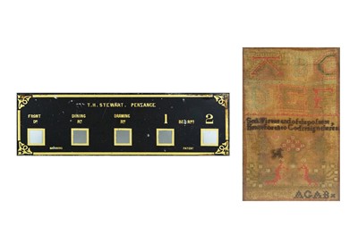 Lot 71 - A verre eglomise bell board cover.