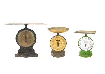 Lot 130 - Three sets of Salter scales.