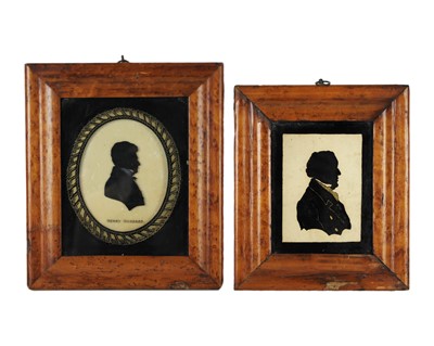 Lot 317 - A 19th century silhouette of a gentleman.