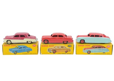 Lot 322 - Dinky American Saloons, boxed x 3.