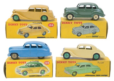Lot 423 - Dinky British Saloons with in-correct boxes x 4.