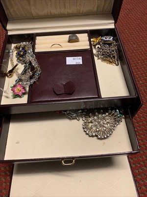 Lot 2619 - A box of costume jewellery.