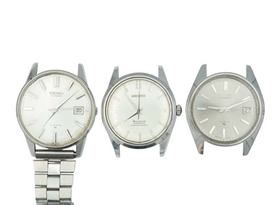 Lot 1167 - SEIKO - A collection of six gentleman's mechanical wristwatches.