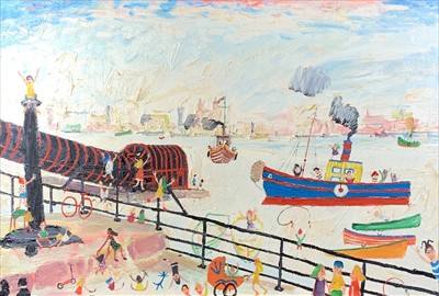Lot 104 - Simeon STAFFORD (1956) 'View of Liverpool from...
